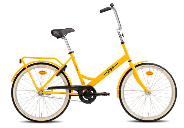 Helkama jopo 1v 24" - keltainen polkupyörä