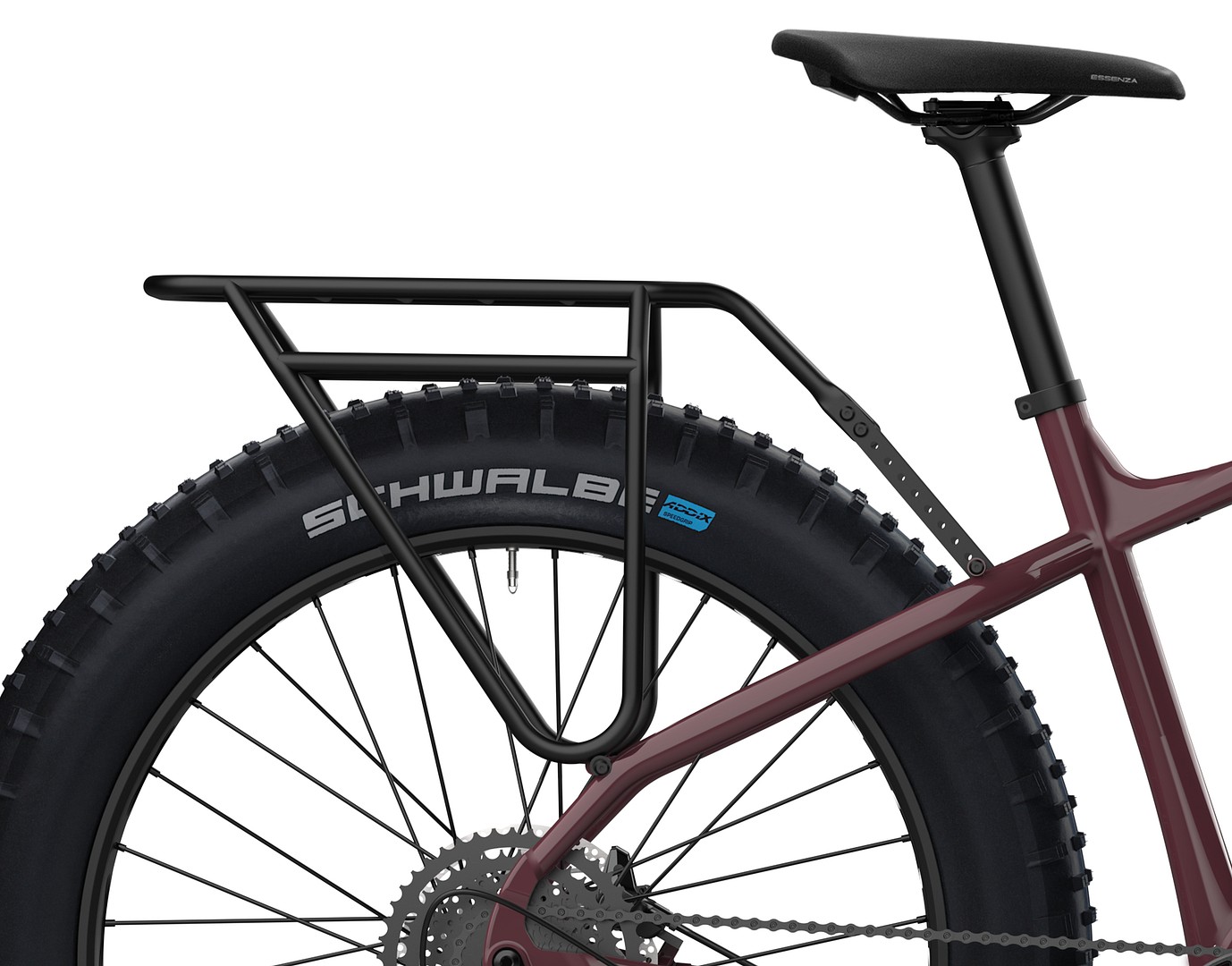 Takatavarateline fat - musta