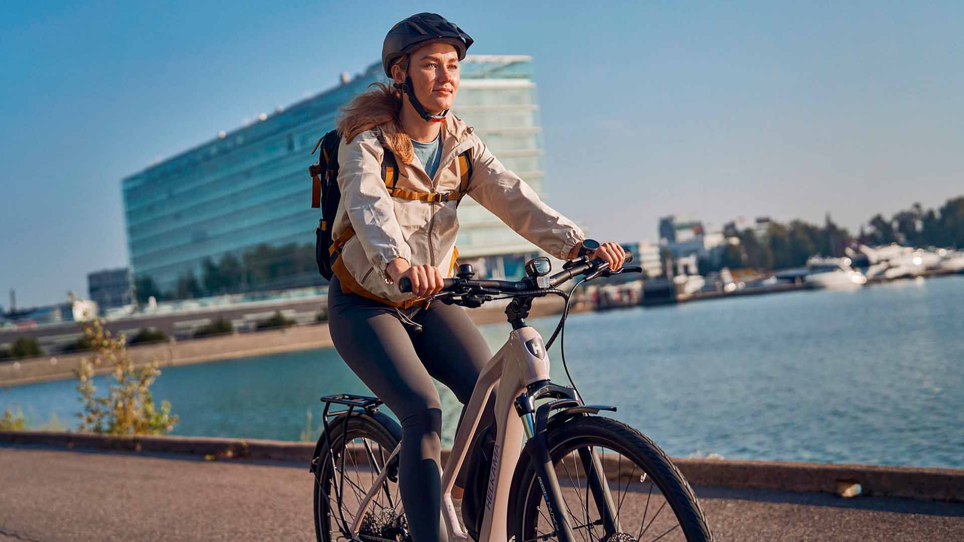 työmatkapyöräily sähköpyörällä 10 kilometrin matkalla